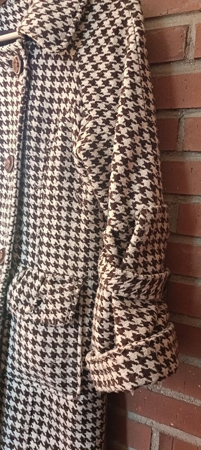 Abrigo mujer pata de gallo