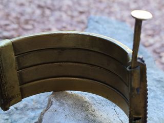 Bracciale antico ottone|Pietra nera