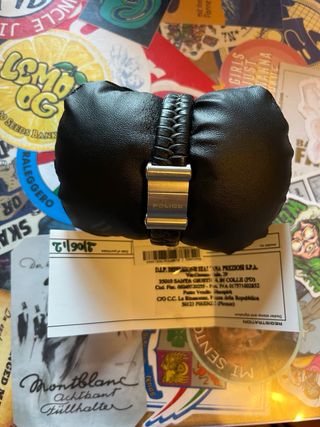 Braccialetto Police pelle nero