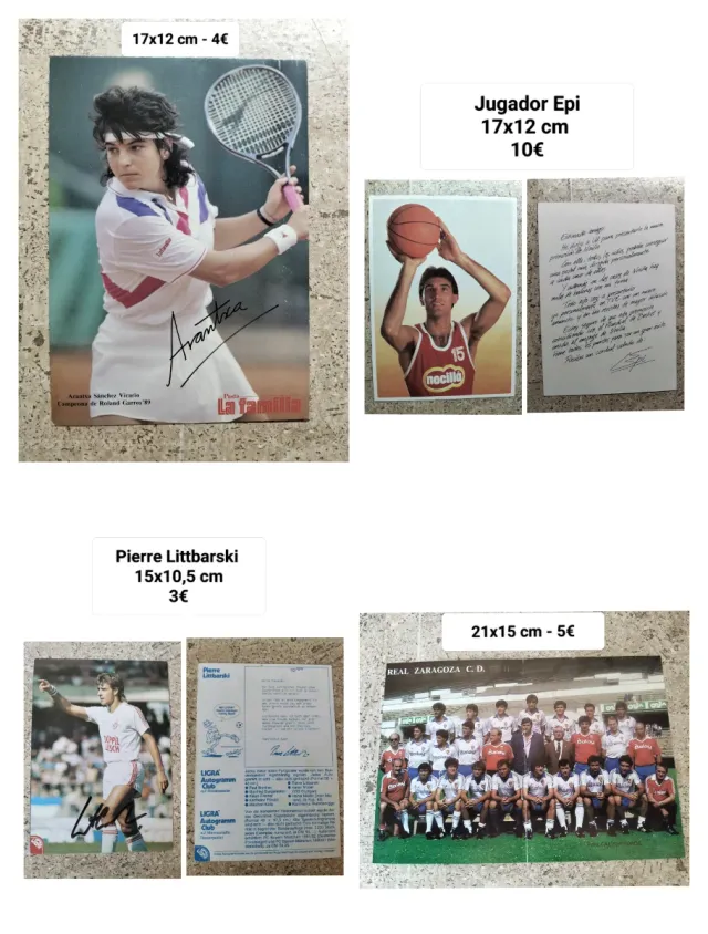 POSTALES, AUTOGRAFOS y documentos ( varias fotos )