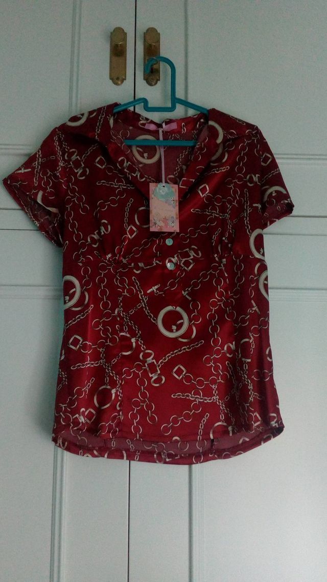 2 camisas satén estampadas