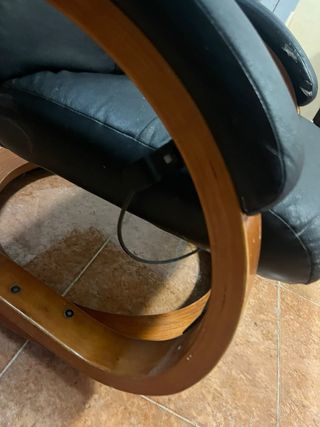 Sillón relax piel negro