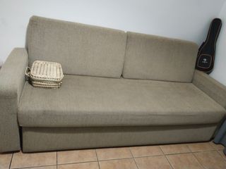 Sofá cama gris/beige

