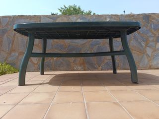 Tavolo da giardino Gran Mesa verde e bianco