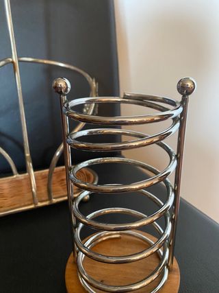 Set portabottiglie & portaposate vintage