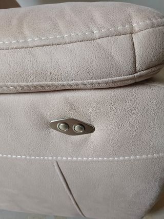 Sofá relax beige - Piel sintética