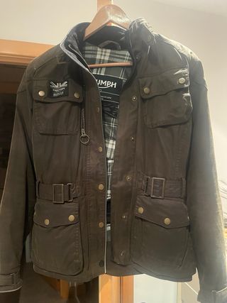 Cazadora Triumph Marron Gris