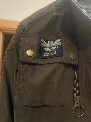 Cazadora Triumph Marron Gris