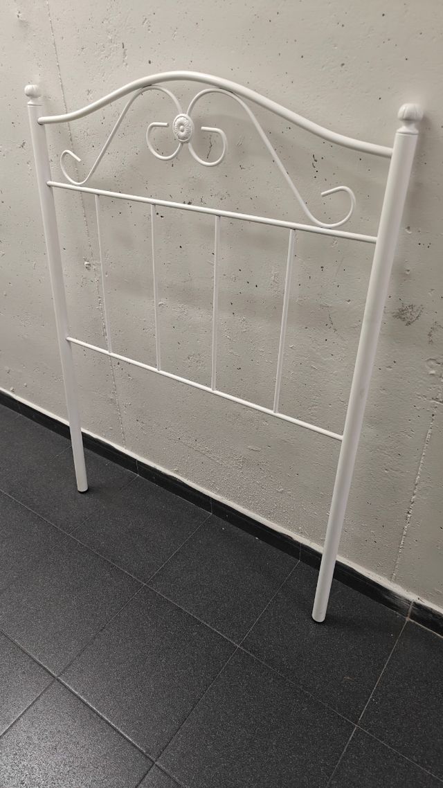 Cabecero blanco forja cama 90cm