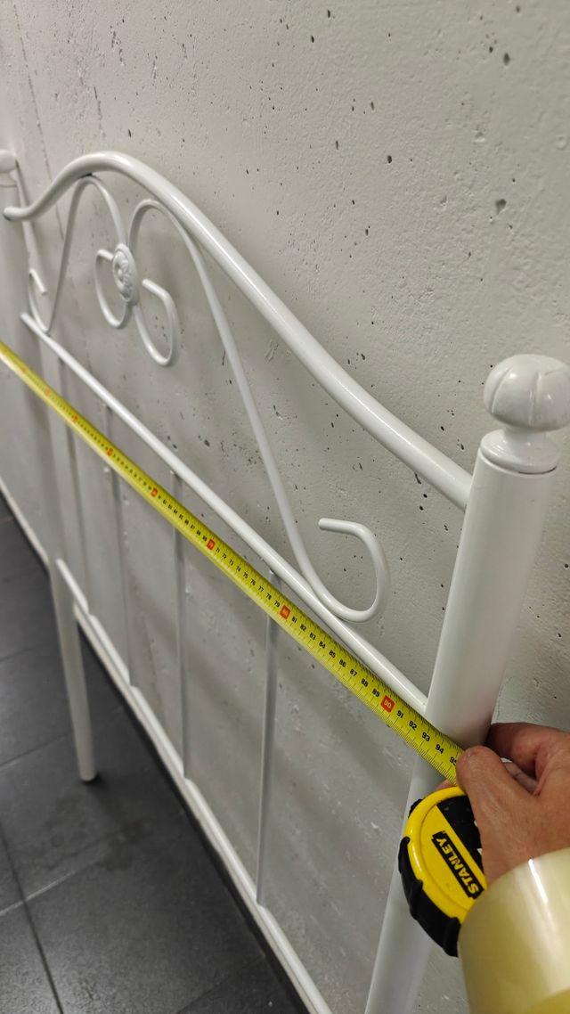 Cabecero blanco forja cama 90cm