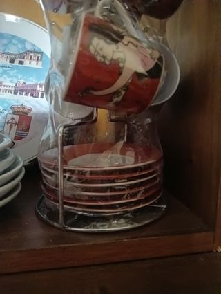 Juego café | 6 tazas y platillos