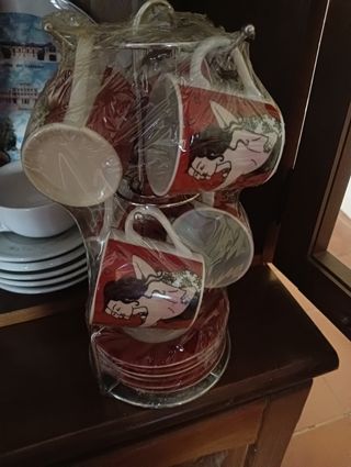 Juego café | 6 tazas y platillos