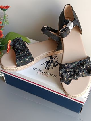 U.S. Polo Assn. Sandali con fiocco decorativo