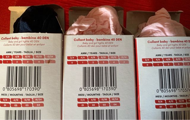 Collant bambina 40 den - 3 paia