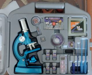 Microscopio Micro-Science azul