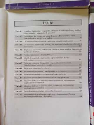 Temario Tecnología Cuerpo de Profesores de Enseñan