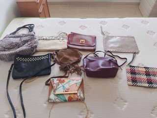 8 Bolsos Mujer - Colores Variados