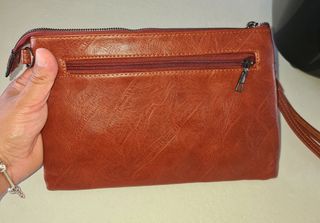 Pochette Uomo Marrone Chiaro in Ecopelle