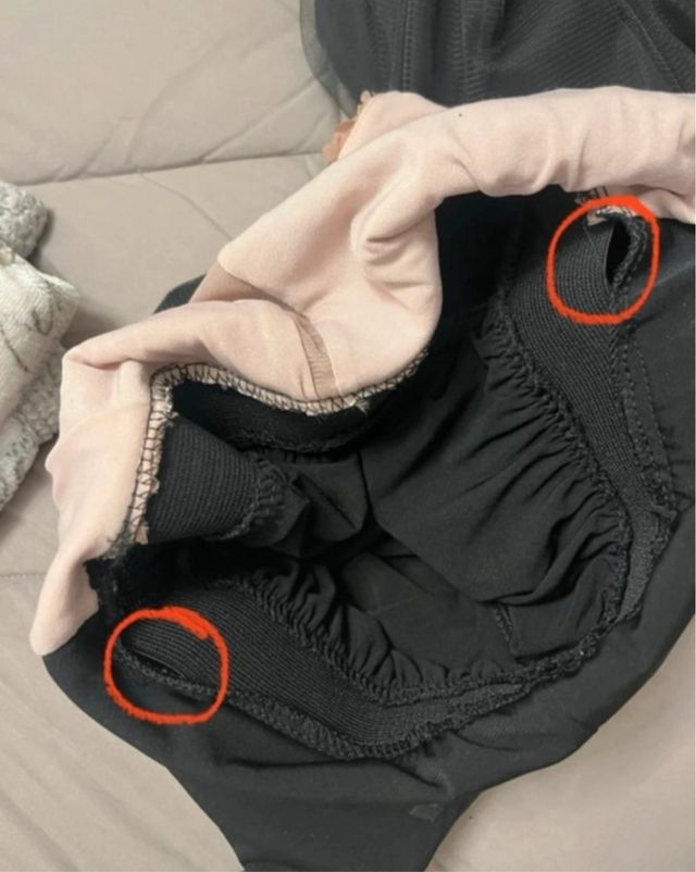 Elegante abito lungo nero e rosa