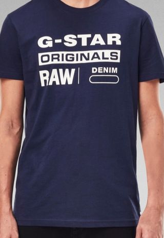 G-Star RAW Camiseta Hombre M Azul