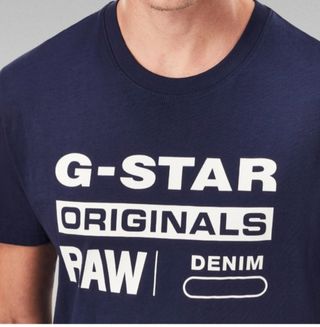 G-Star RAW Camiseta Hombre M Azul