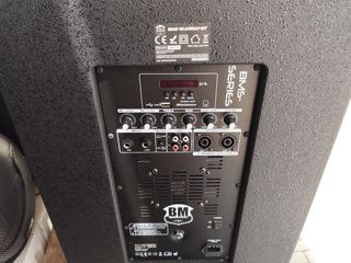 Subwoofer BMS 15" 1200w activo y 2 satellites arr