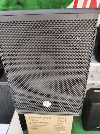 Subwoofer BMS 15" 1200w activo y 2 satellites arr