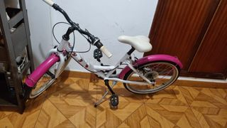 Bicicleta niña 20" blanca