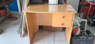 Mesa escritorio 2 cajones madera