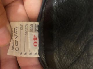 Pantalones cuero negros mujer