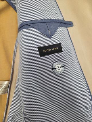 Americana Massimo Dutti beige talla XL