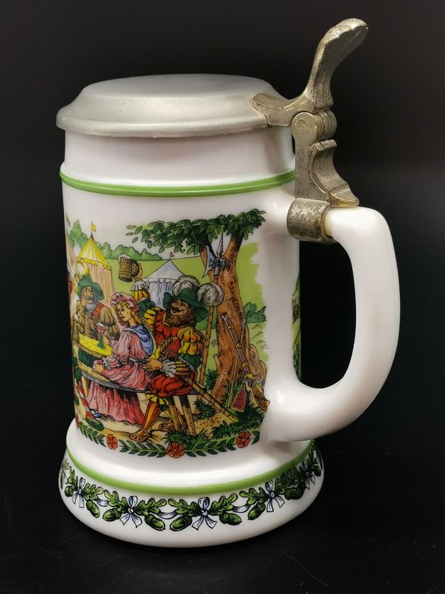 Jarra antigua para cerveza Germany. Marca B.M.F