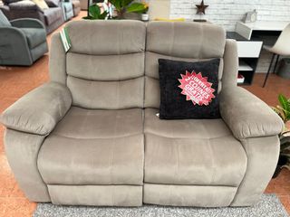 Sofá reclinable 2 plazas beige