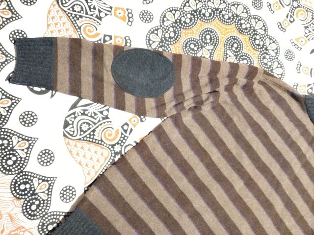 Chaqueta Pulligan rayas marrón-negro