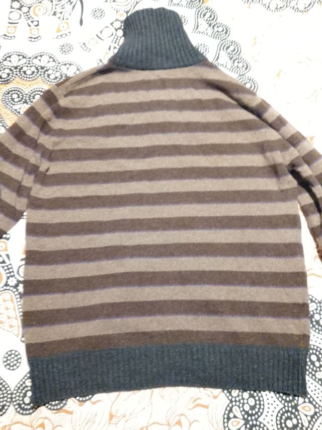 Chaqueta Pulligan rayas marrón-negro