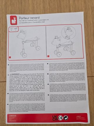 Correpasillos Janod zorro.