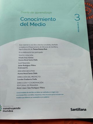 CONOCIMIENTO DEL MEDIO MOCHILA LIGERA 3 PRIMARI...