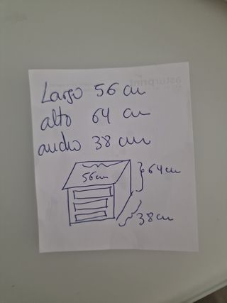 Cajonera mimbre 3 cajones