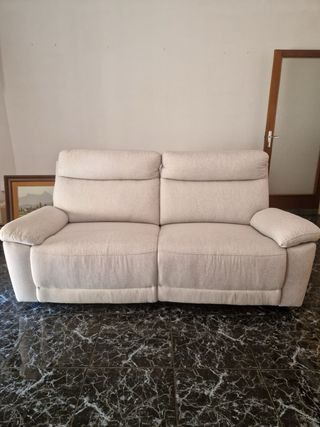 OFERTA Sofá relax 2 plazas color beige CON MOTORES