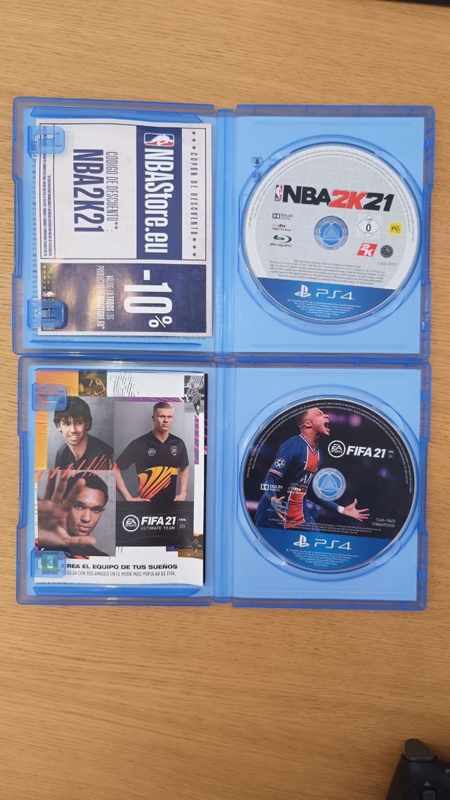 PS4 (PlayStation 4) - FIFA 21 & NBA 2K21