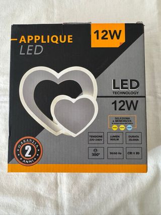 Applique LED a cuore 12W