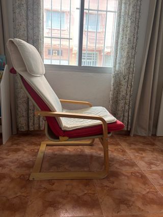Sillón relax Ikea - Rojo y beige