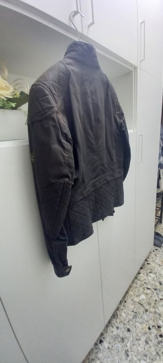 Giubbotto moto Belstaff verde scuro  donna