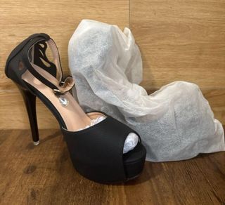Tacones negros verano plataforma