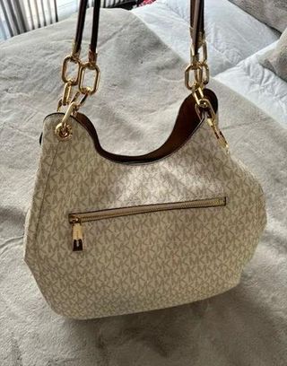 Bolso Michael Kors marrón y blanco
