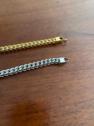 2 Bracciali - Acciaio - Oro|Argento