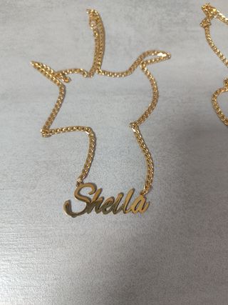 Colgante inicial M personalizado 
