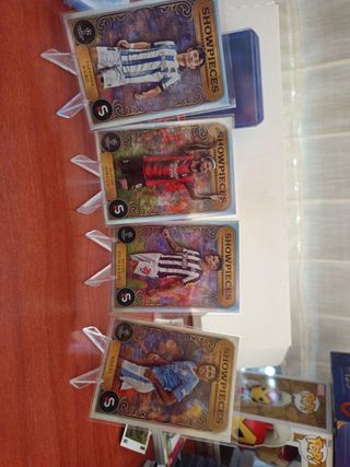 Vendo 4 cartas Showpieces Topps Super Stars