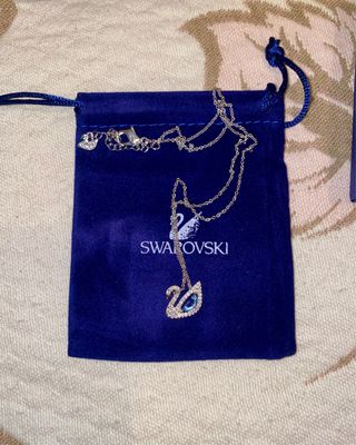 Colgante Cisne Swarovski azul