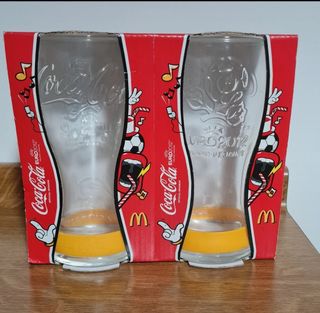 Coppia di bicchieri da collezione Coca-Cola Euro12
